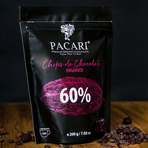 Chocolate Chips 60% 200gr Orgánico Pacari
