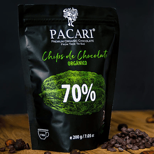 Chocolate Chips 70% 200gr Orgánico Pacari