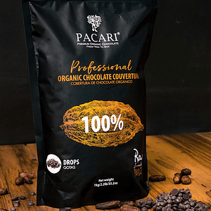 Chocolate Cobertura 100% 1kg Orgánico Pacari