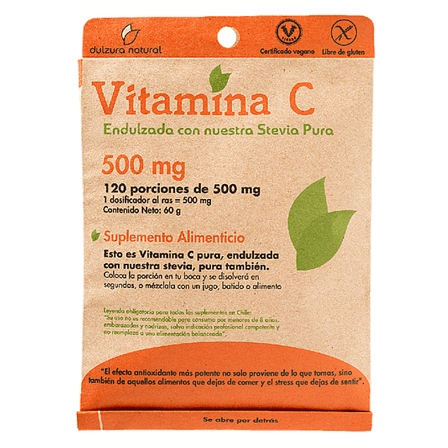 Vitamina C 500mg 120 porciones  Dulzura Natural