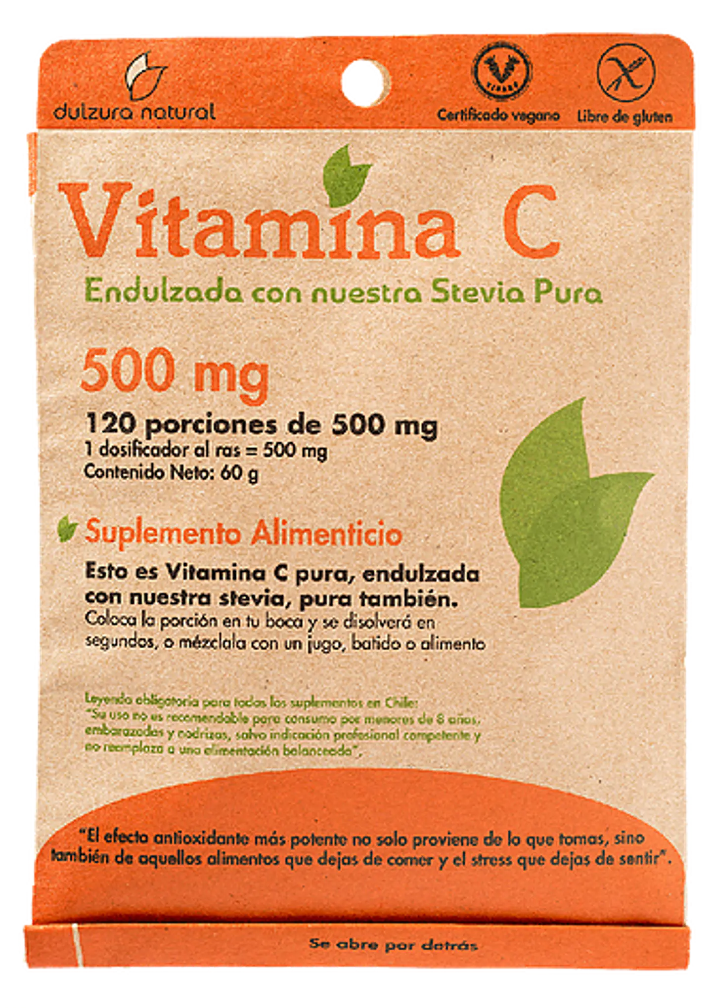 Vitamin C 500mg 120 servings Natural Sweetness 1