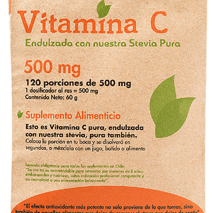Vitamina C 500mg 120 porciones  Dulzura Natural 1