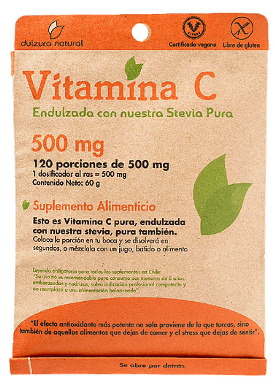 Vitamin C 500mg 120 servings Natural Sweetness 1