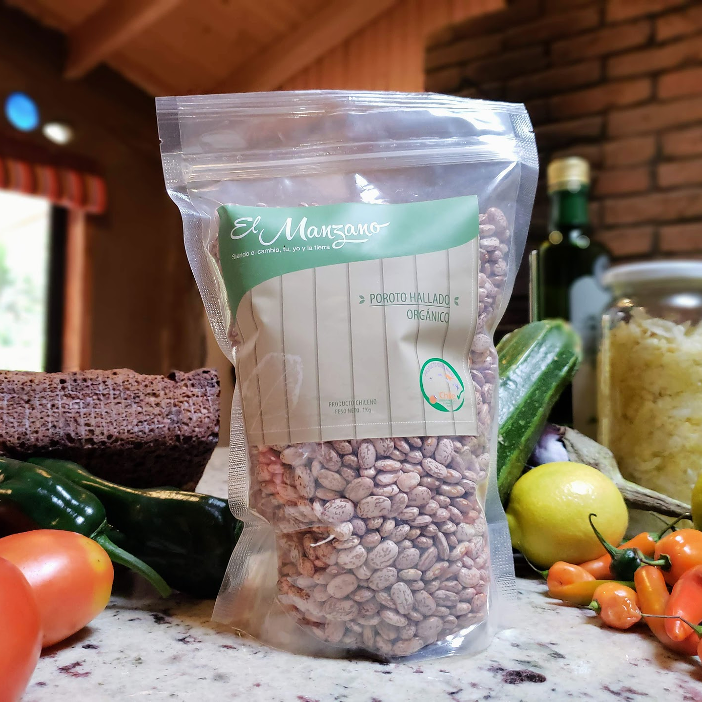 El Manzano - Poroto Hallado 1kg Orgánico 1