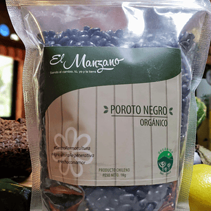 El Manzano - Poroto Negro 1 Kg Orgánico
