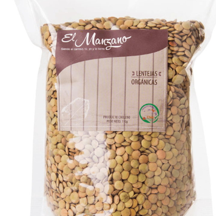 El Manzano - Lentejas 1kg Orgánico 1