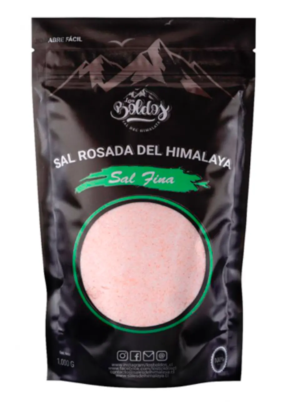 Sal Rosada del Himalaya Fina 1kg  Los Boldos 1