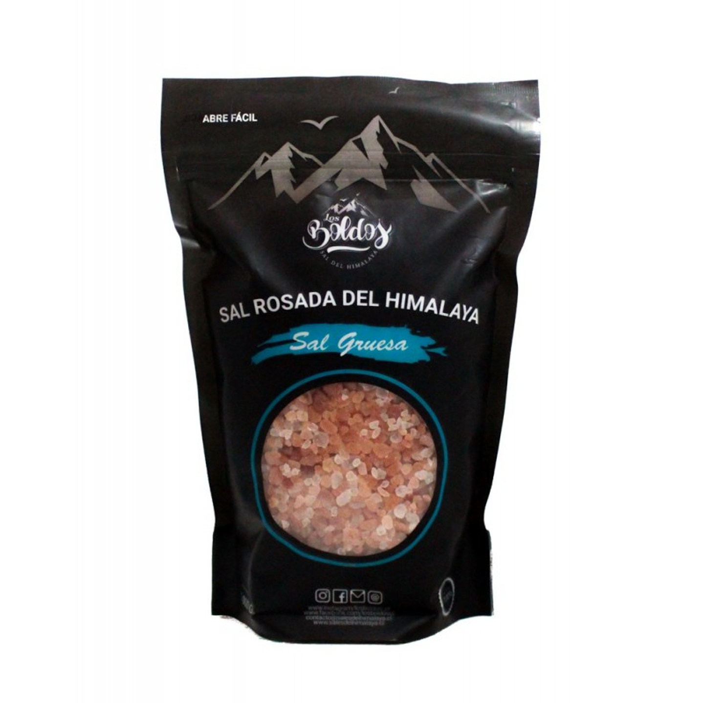 Sal Rosada del Himalaya Gruesa 1kg  Los Boldos 1