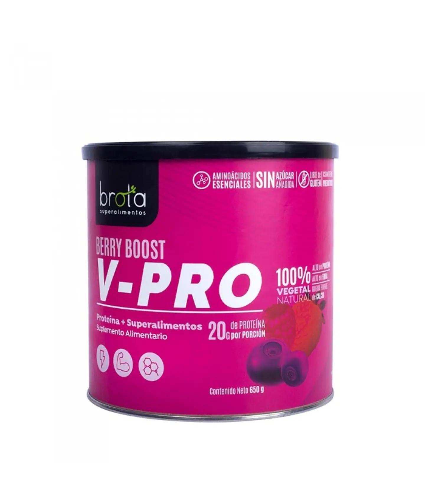 V-Pro Berry Boost Protein 650gr Vegan Sprout 1