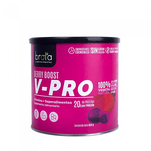 Proteina V-Pro Berry Boost 650gr Vegana Brota
