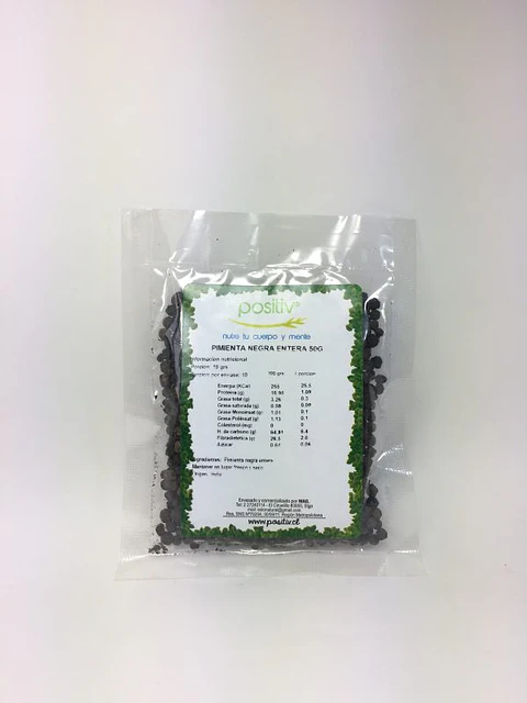 Positiv - Pimienta Negra entera 50gr
