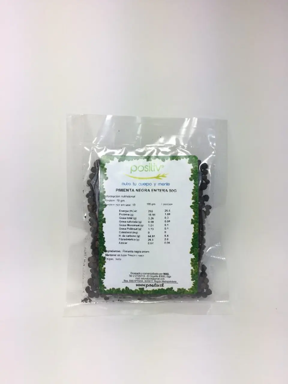 Positiv - Pimienta Negra entera 50gr 1