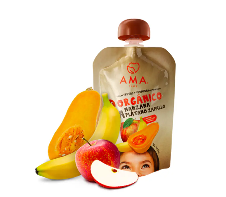 Organic Apple, Banana, and Pumpkin Baby Food 90g 1