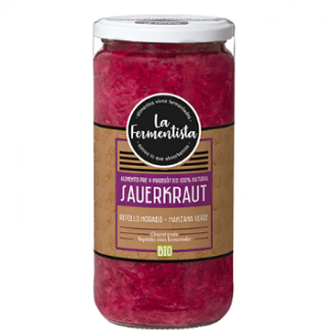 Chucrut Repollo Morado Manzana Verde 680gr Refrigerado La Fermentista