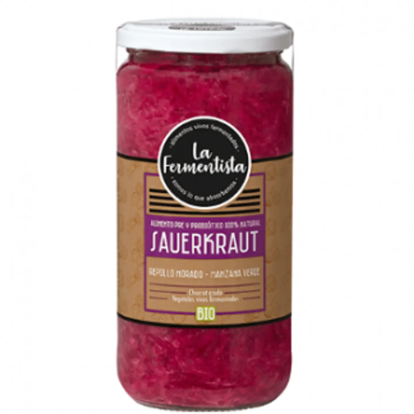 Chucrut Repollo Morado Manzana Verde 680gr Refrigerado La Fermentista 1