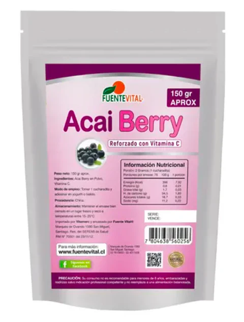 Acai Berry 150gr Polvo FuenteVital