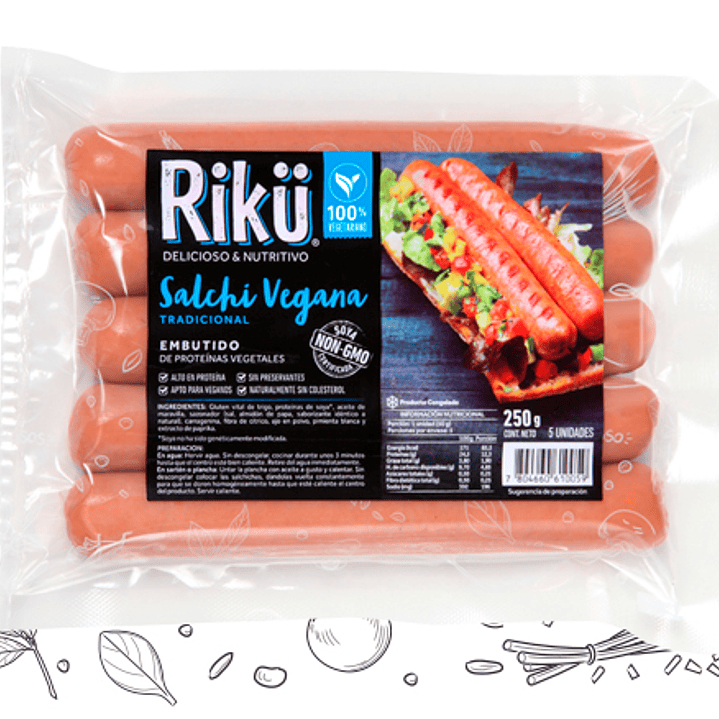 Vienesa Vegana 5unidades 1