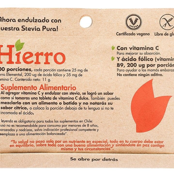 Hierro 11gr  Dulzura Natural 1