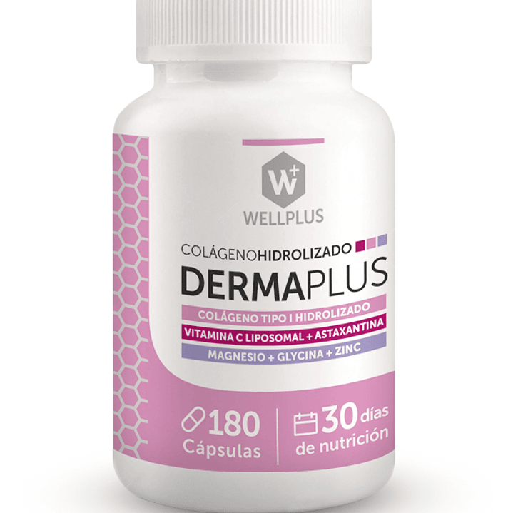 Derma plus 600mg 180 cápsulas  Wellplus 1