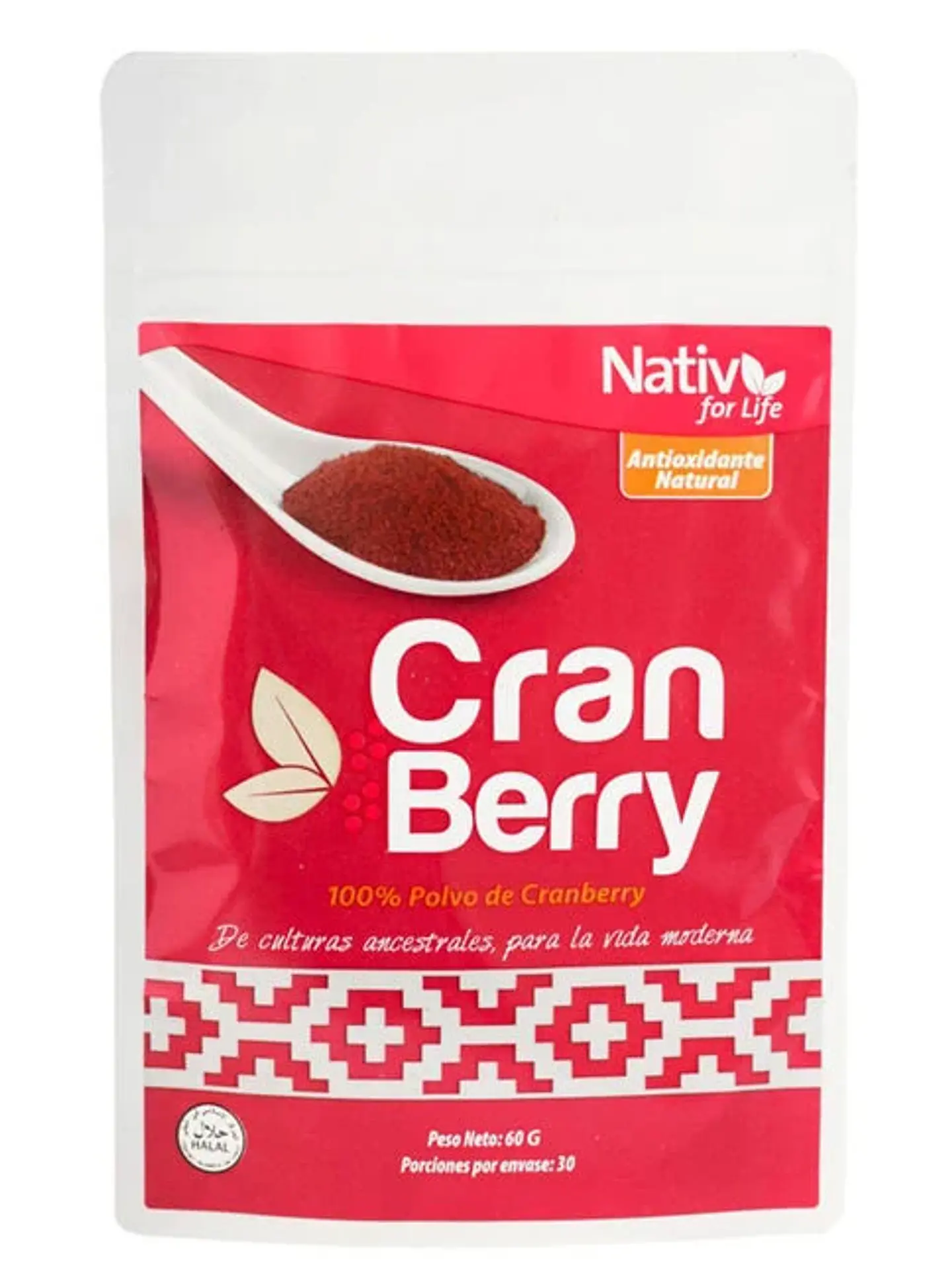 Nativ for life - Cranberry 60gr Polvo  1