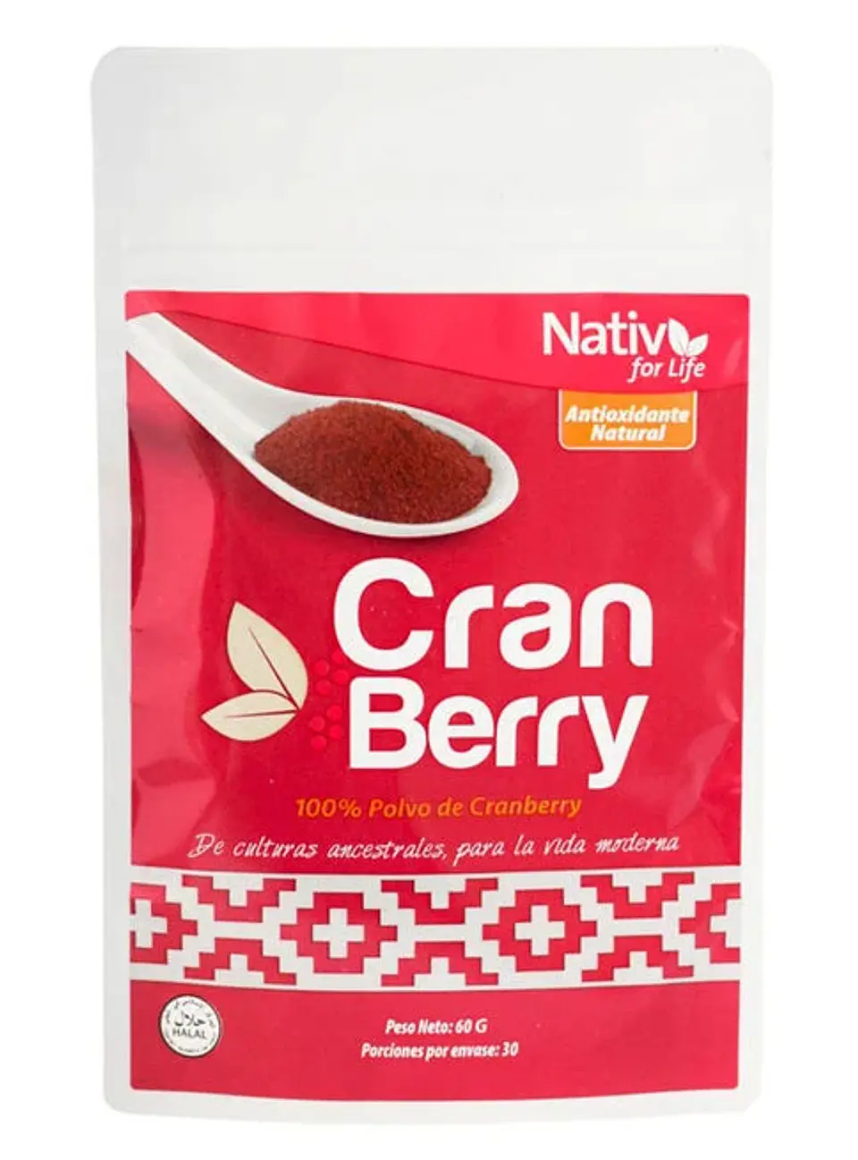 Nativ for life - Cranberry 60gr Polvo  1