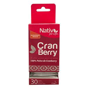 Nativ for life - Cranberry 30 sachet 60gr Polvo 
