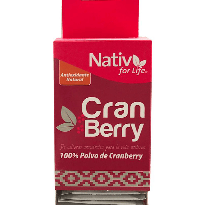 Nativ for life - Cranberry 30 sachet 60gr Polvo  1