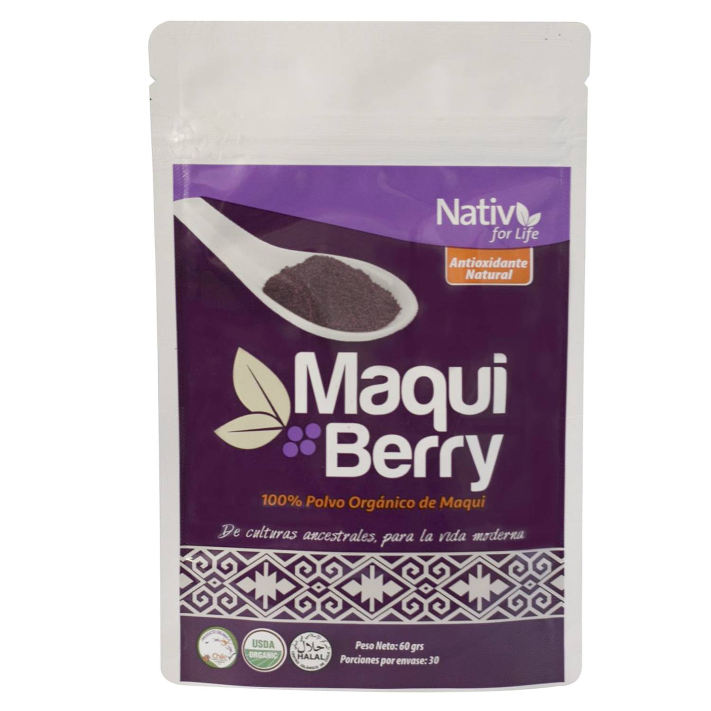 Nativ for life - Maqui berry 60gr Polvo  1