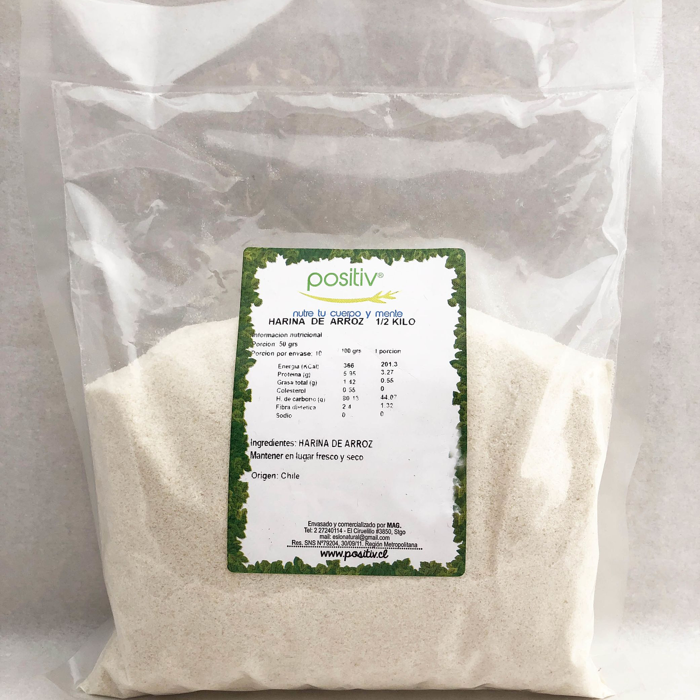 Harina de arroz 1kg  Positiv 1