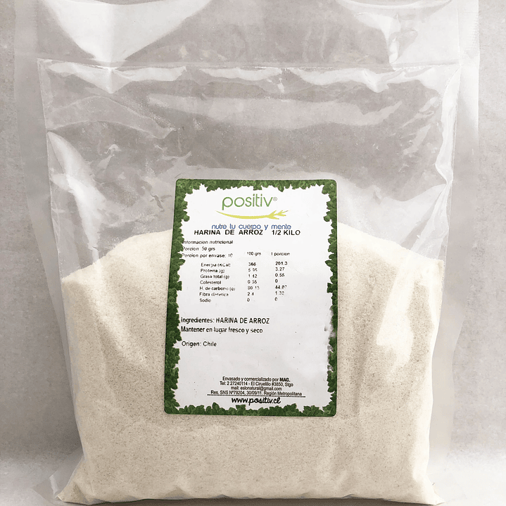 Harina de arroz 1kg  Positiv 1