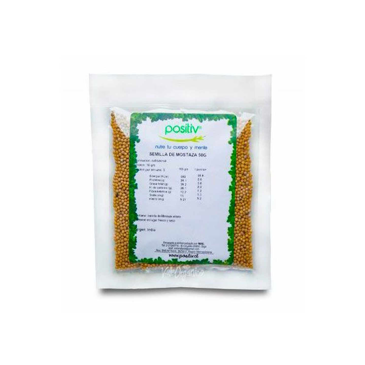 Semilla de mostaza 50gr  Positiv 1