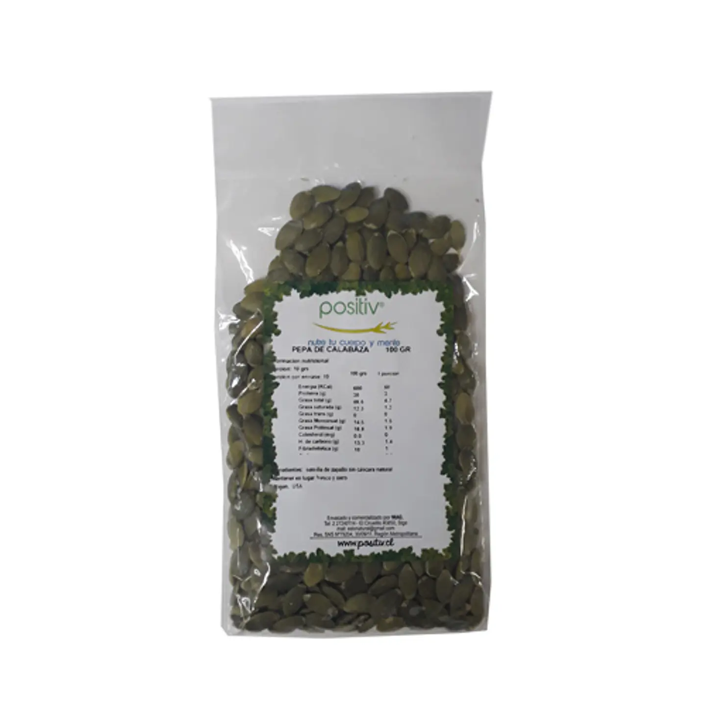 Pumpkin seeds 100g Positiv 1