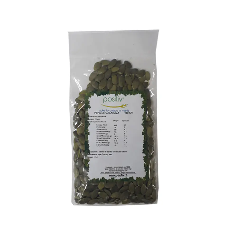 Pumpkin seeds 100g Positiv 1