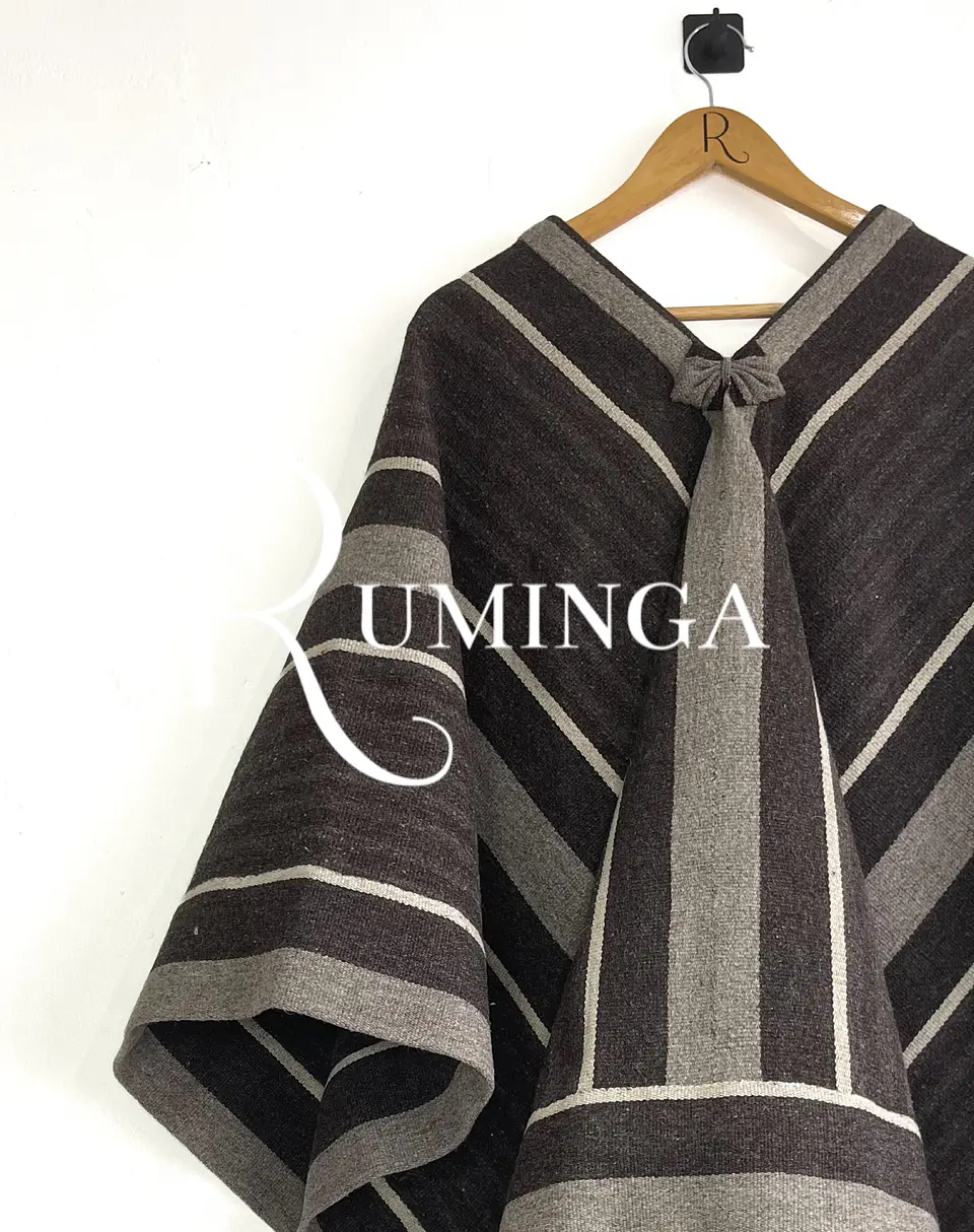 Poncho extra fino oveja con huincha 4