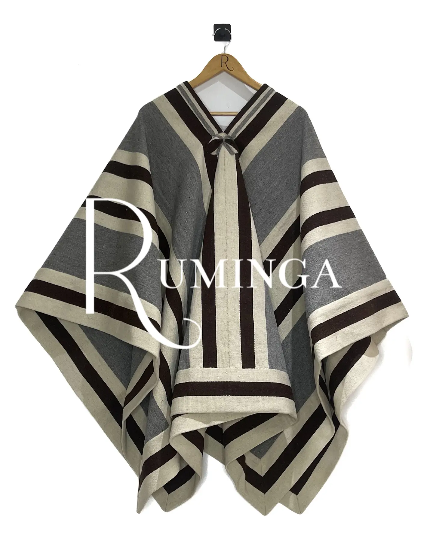 Poncho fino oveja con huincha  1