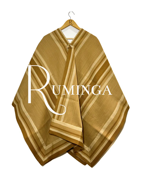 Poncho fino oveja con huincha 