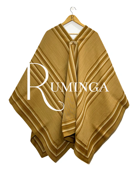 Poncho fino oveja con huincha 