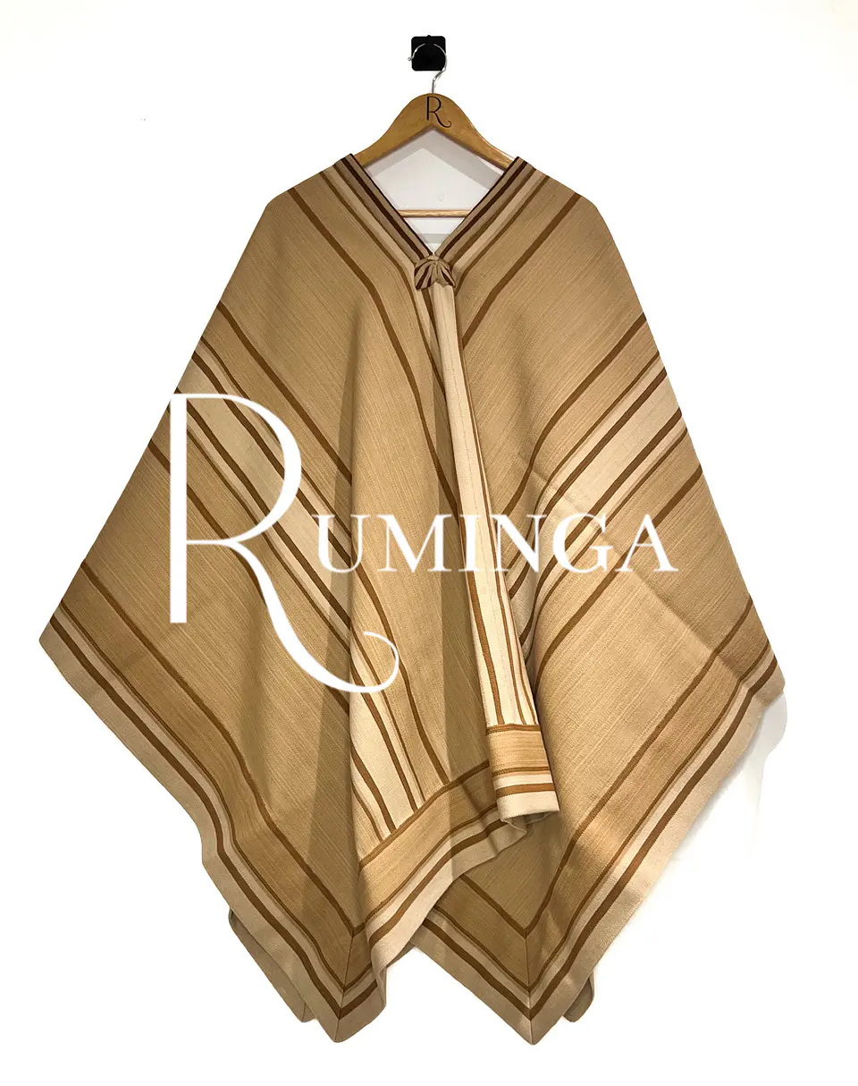 Poncho fino oveja con huincha 1