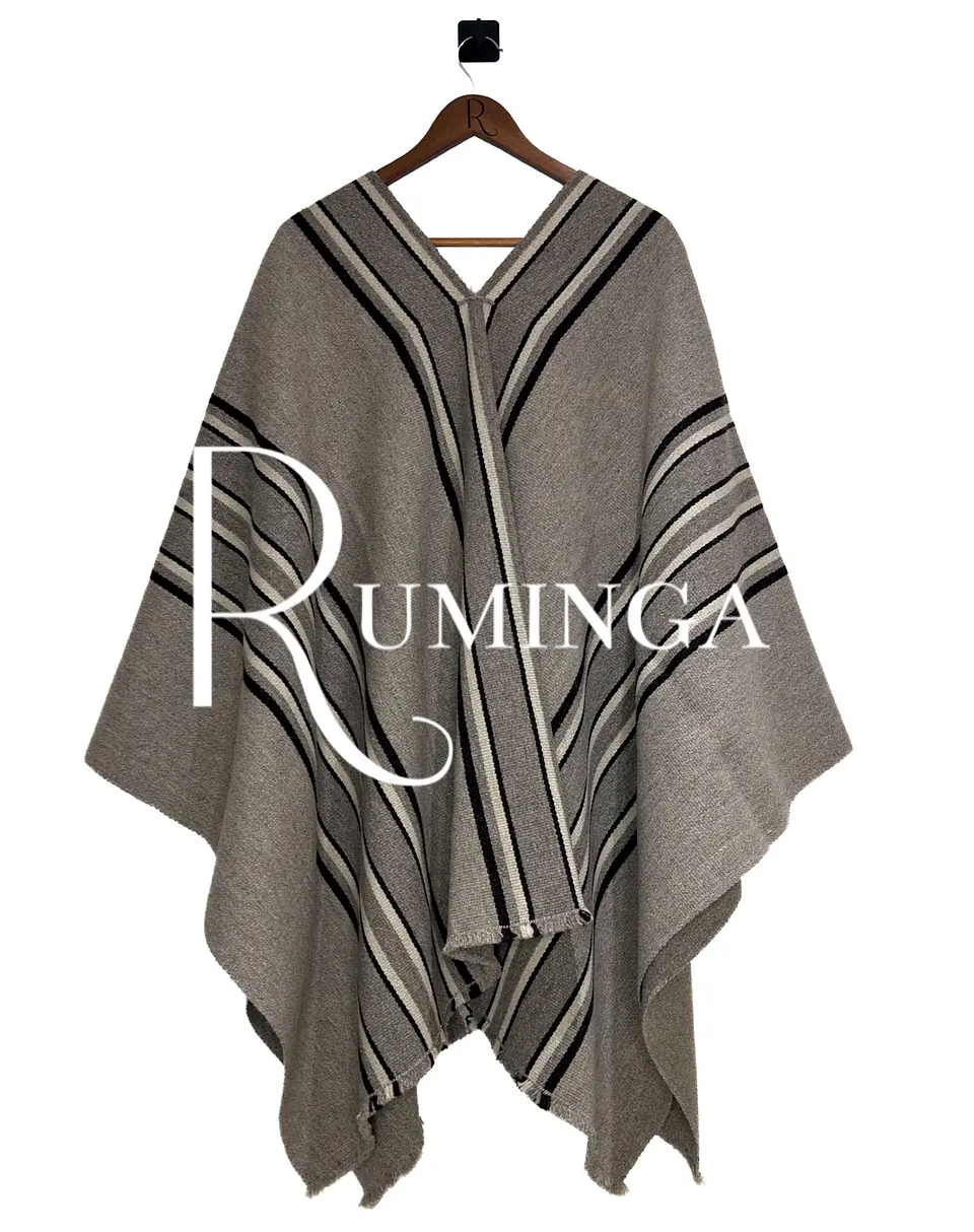 Poncho extra fino flecos  1