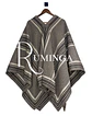 Poncho extra fino lana oveja con huincha  - Miniatura 1