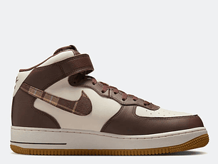 NIKE AIR FORCE 1 MID '07 LX BROWN PLAID