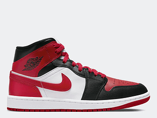 JORDAN 1 MID ALTERNATE BRED TOE - MUJER