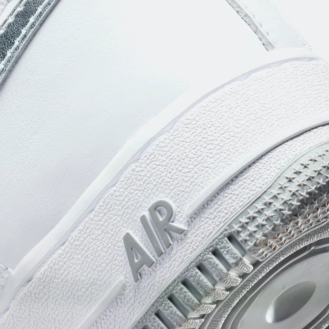 NIKE AIR FORCE 1 CM METALLIC SILVER 3