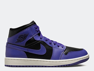 JORDAN 1 MID PURPLE BLACK - MUJER