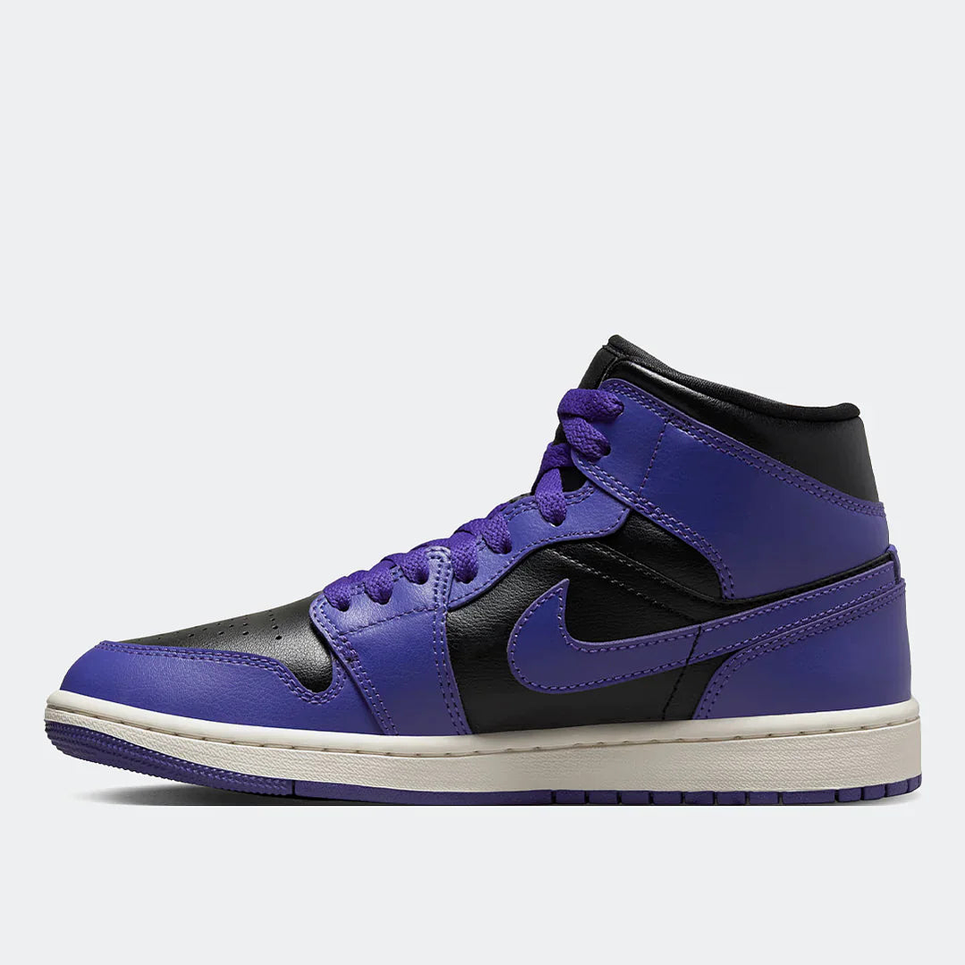 JORDAN 1 MID PURPLE BLACK - MUJER 4