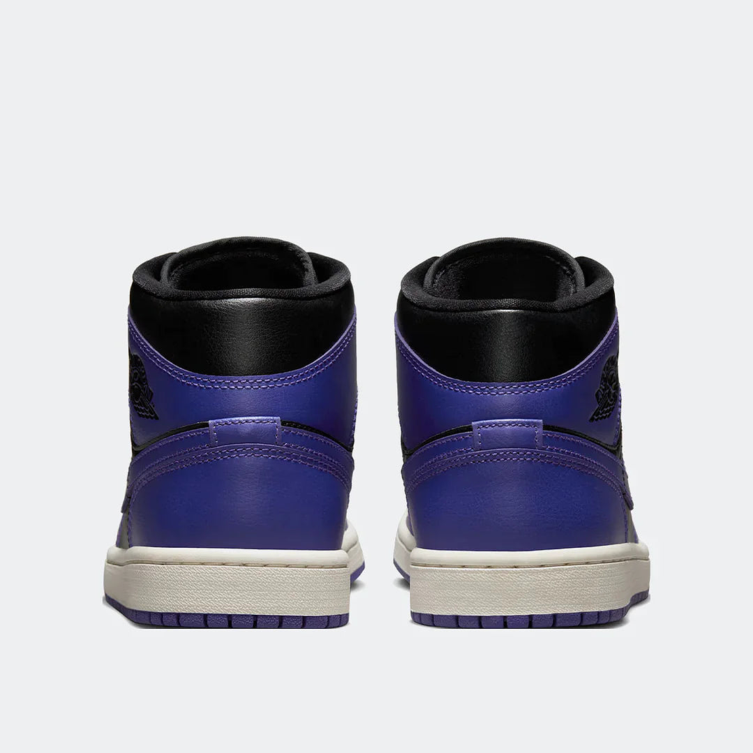 JORDAN 1 MID PURPLE BLACK - MUJER 5
