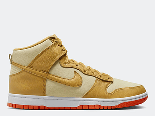 NIKE DUNK HI RETRO PRM GOLD CANVAS