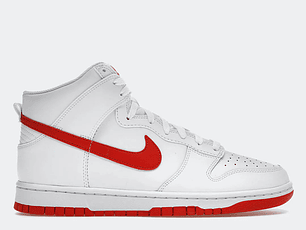NIKE DUNK HIGH RETRO WHITE PICANTE RED