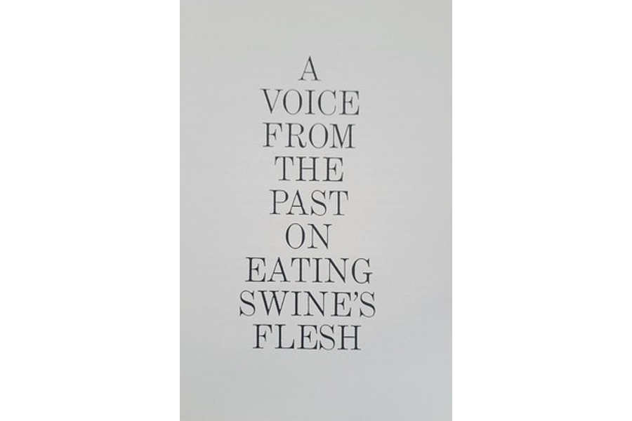 A Voice From The Past On Eating Swine's Flesh By Edward B. Foote