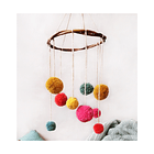 Pack navideño Móvil pompones + sonajero 2